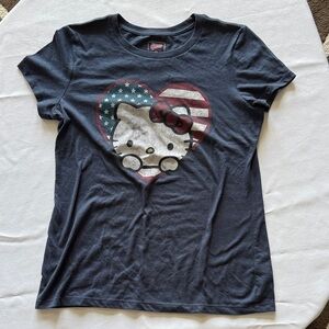 Old Navy Hello Kitty Graphic T-Shirt Size M Blue